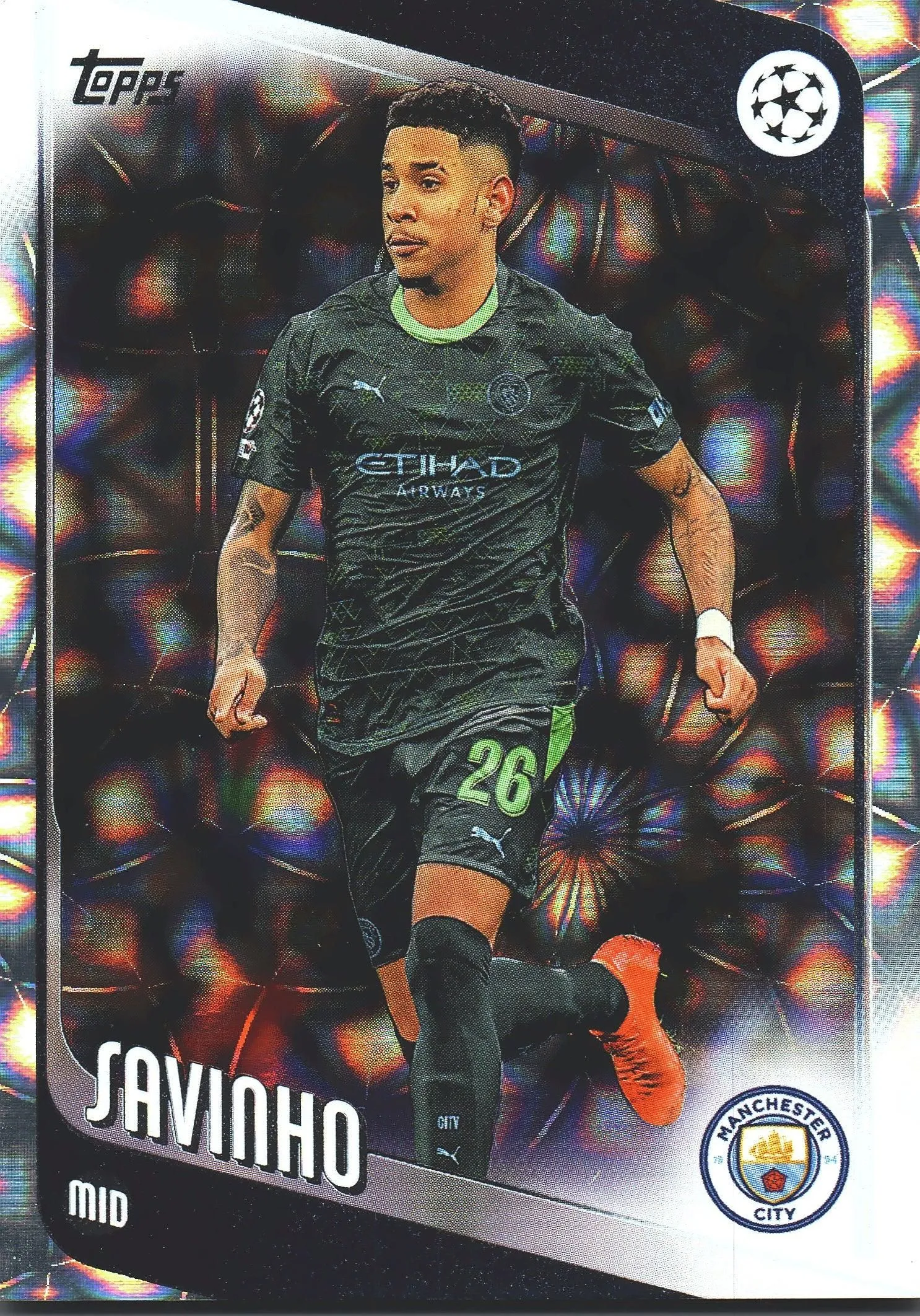 2025 Topps Flagship UCC Japan Sunflowers Savinho #33 Manchester City