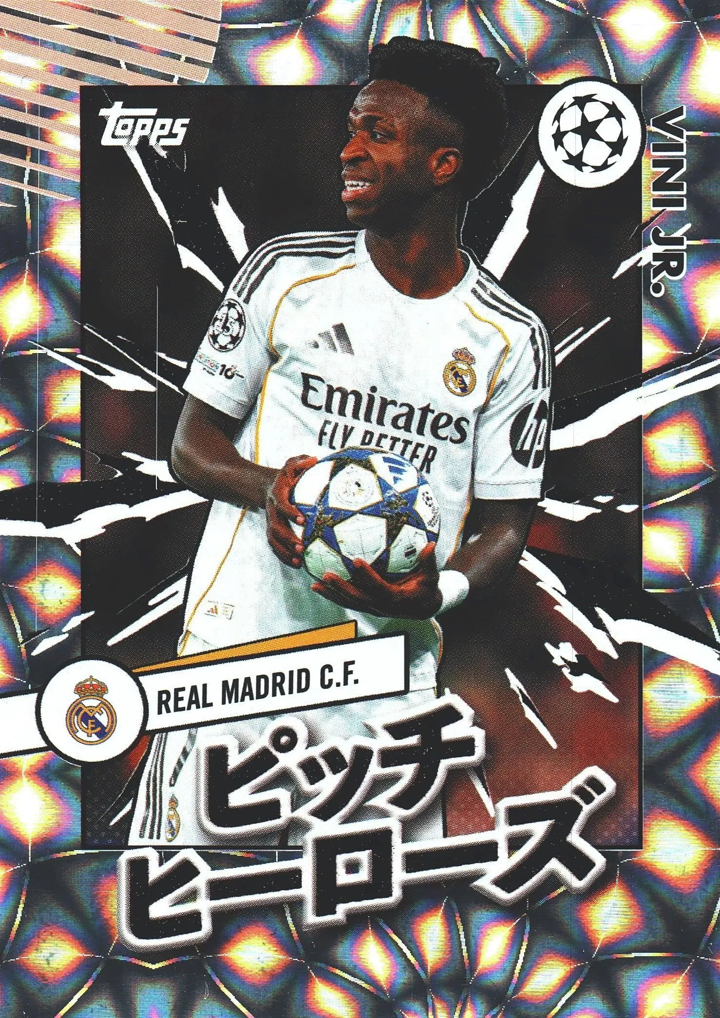 2025 Topps Flagship UCC Japan Pitch Heroes Vini Jr. #PH-5 Real Madrid