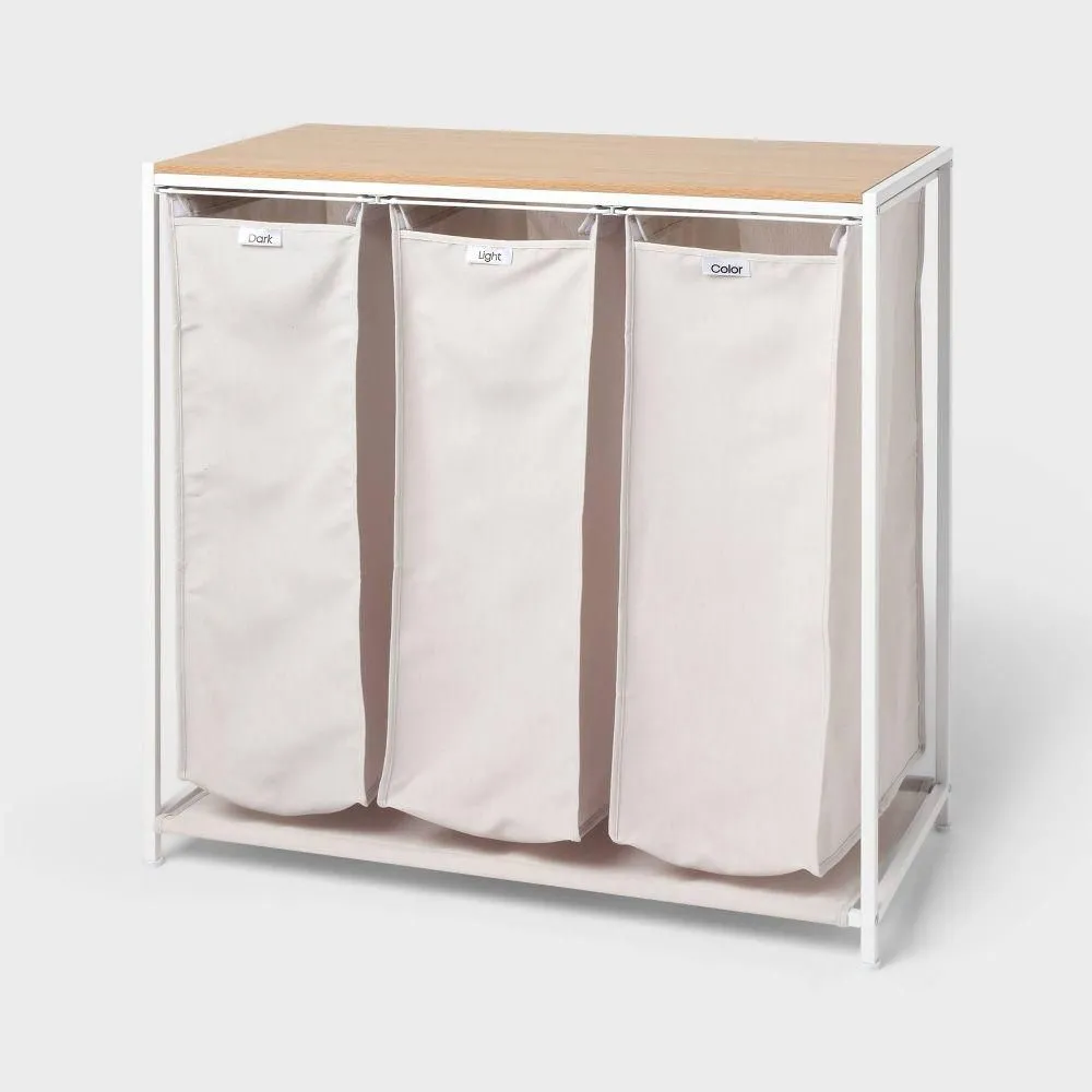 New without box - Triple Sorter with Natural Finish Top - Brightroom