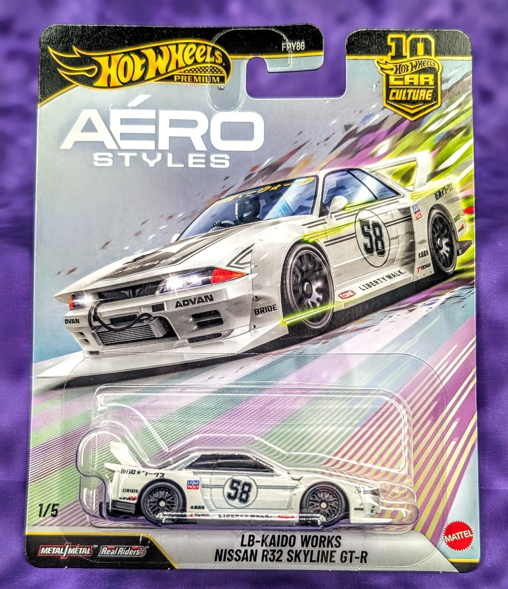 Hot Wheels LB-Kaido Works Nissan R32 Skyline GT-R - Aero Styles - Car Culture - Premium