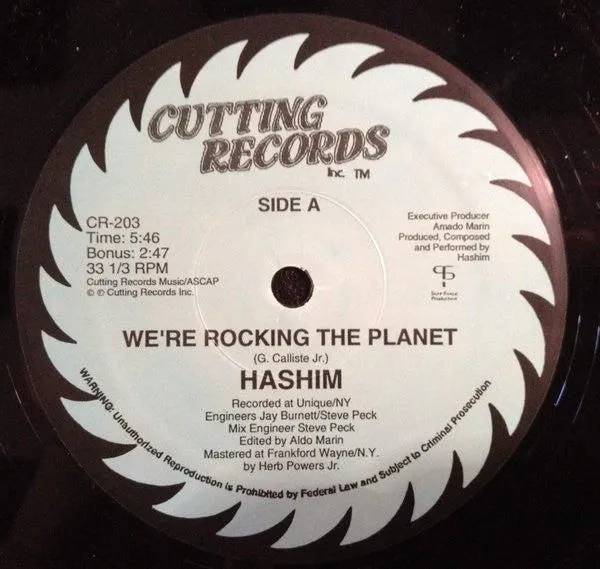 Hashim - We're Rocking The Planet (12")