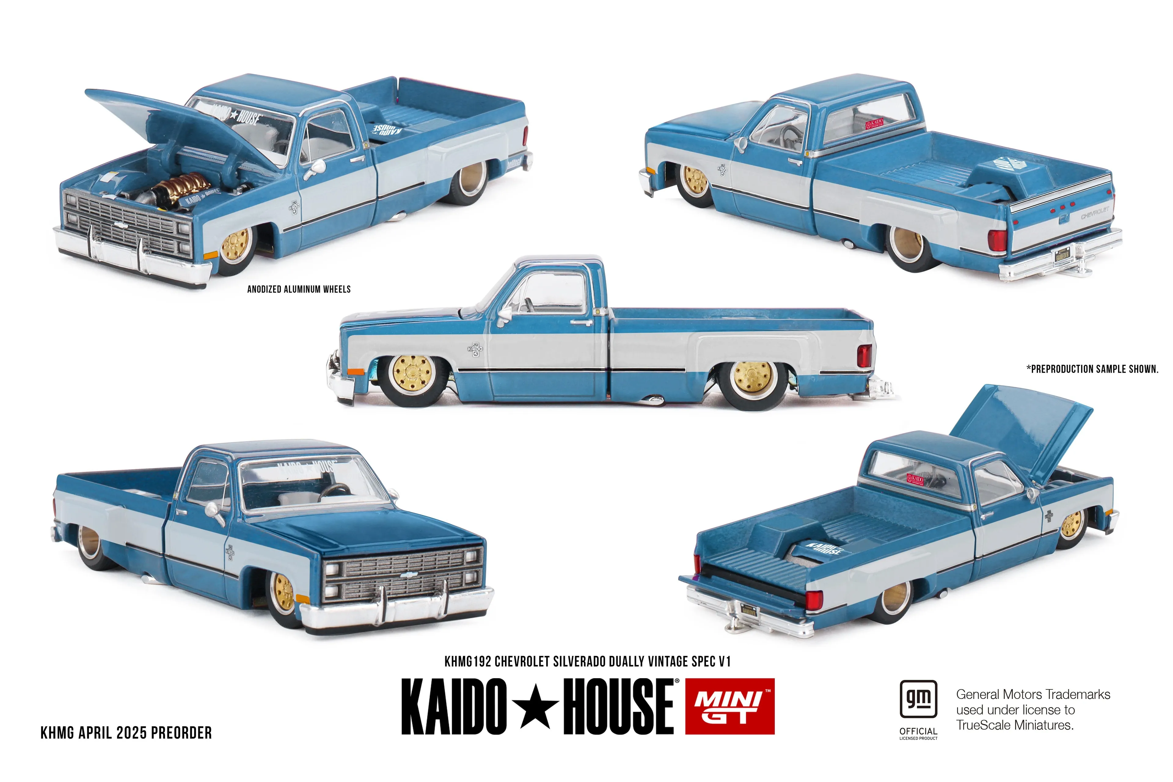 Mini GT x Kaido House Chevrolet Silverado Dually Vintage Spec V1 SEALED Package  Diecast Mo