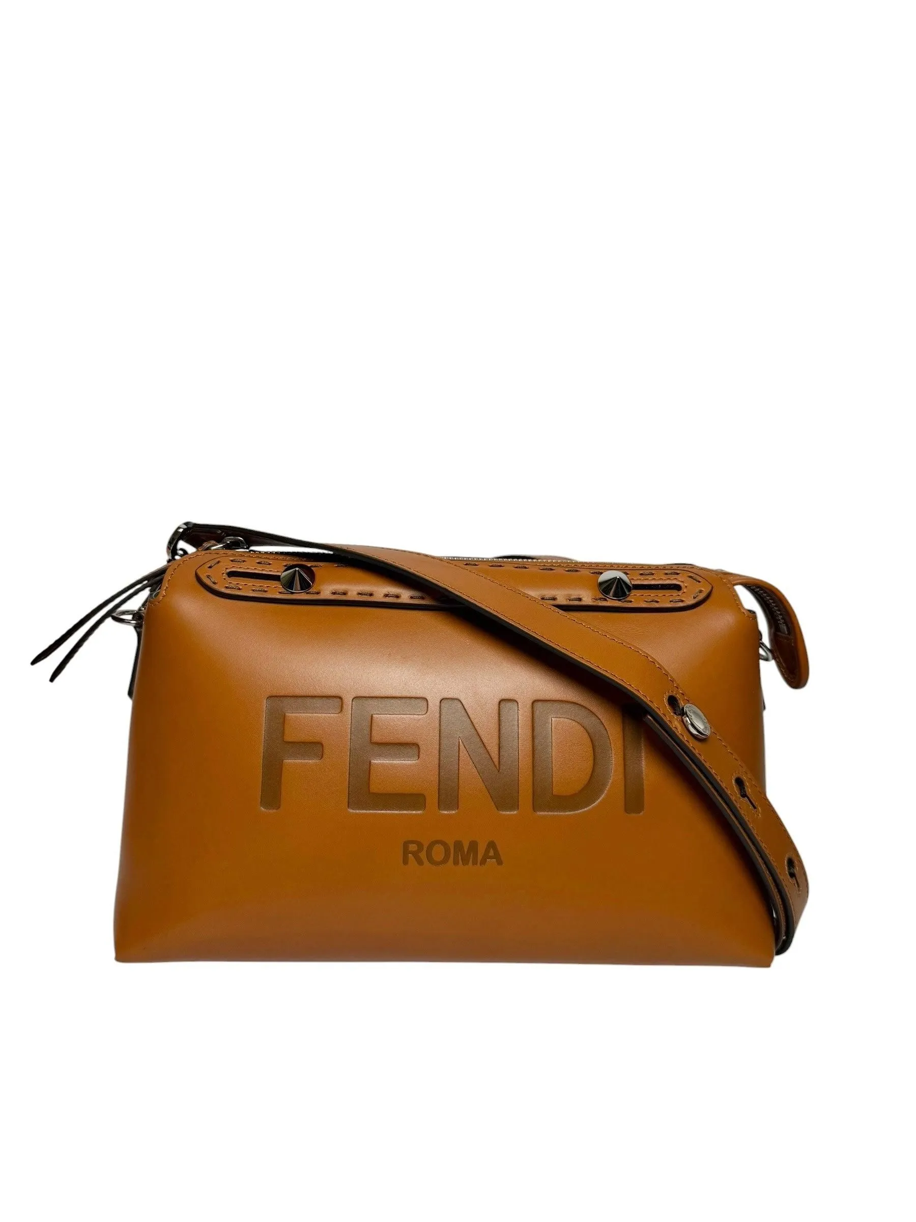 Fendi By The Way Brown Leather Medium Bag