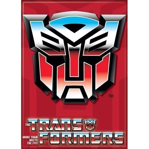Transformers Autobot Shield 2.5 Inch x 3.5 Inch Magnet for Fridge & Lockers