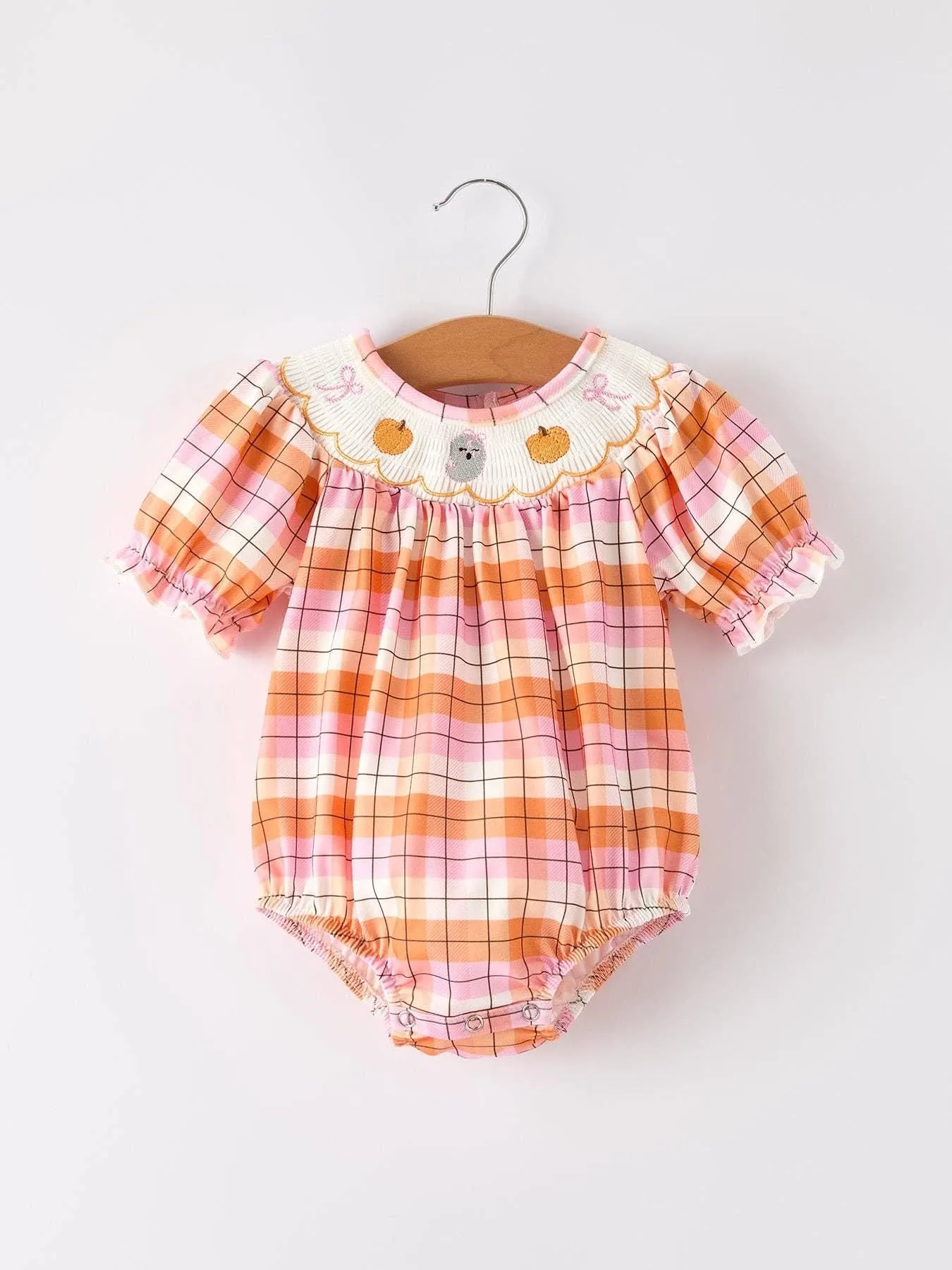 Halloween Smock Girls Romper