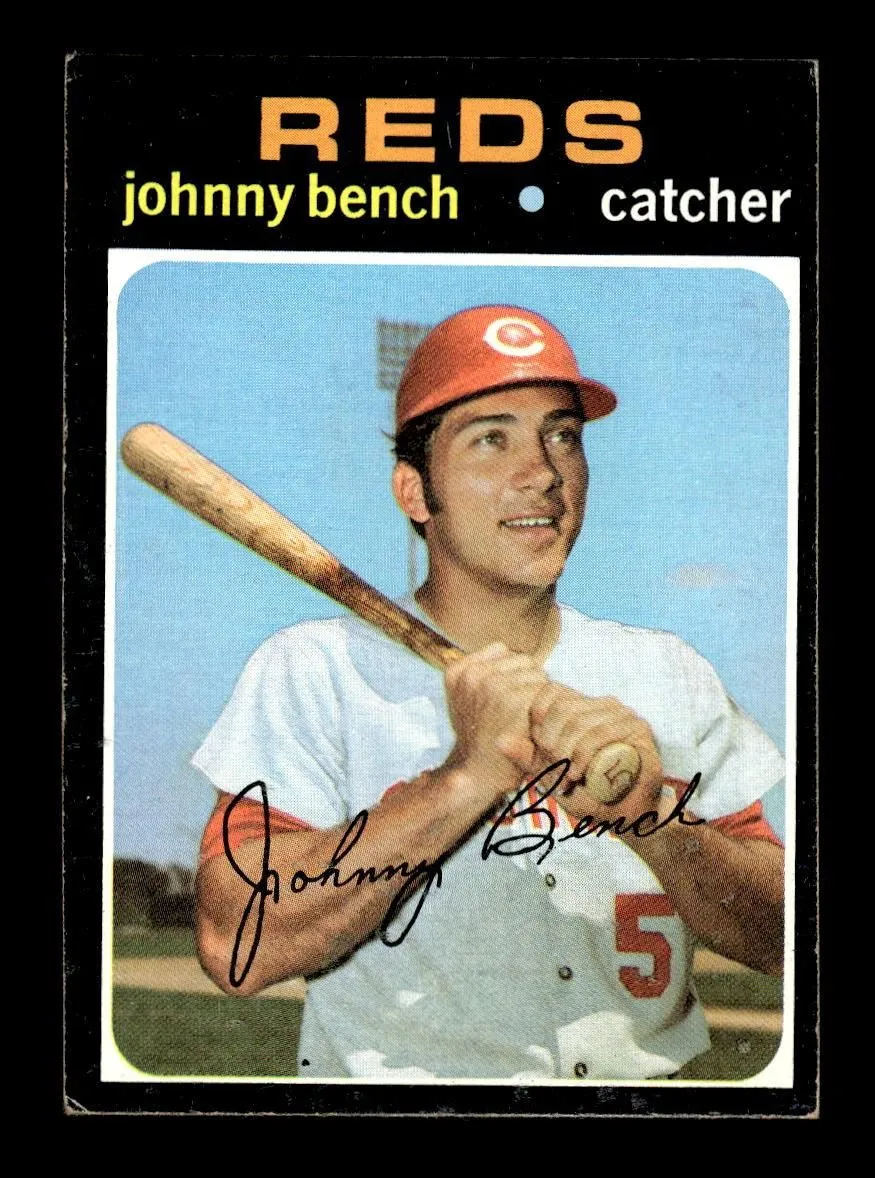 1971 Topps #250 Johnny Bench Cincinnati Reds EX 10012905