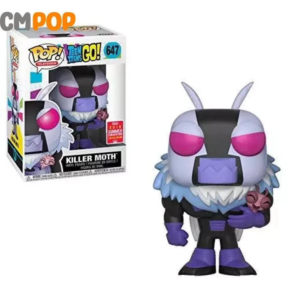 Killer Moth - #647 - Funko Pop! - Television - Teen Titans Go - 2018 Convention Limited Edition
