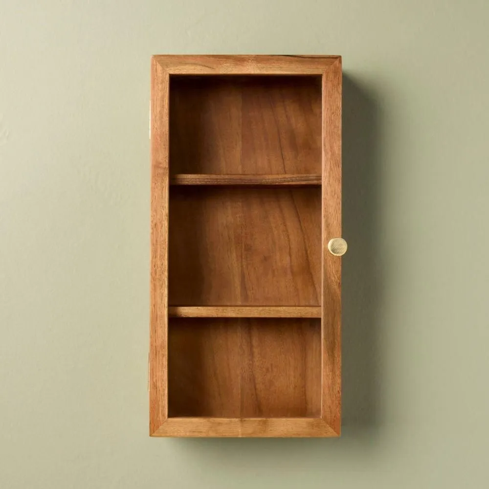 New without box - Wall Mounted Wood Display Box - Hearth & Hand with Magnolia