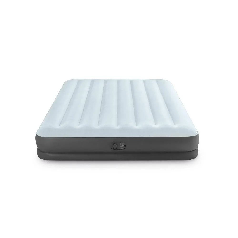 Open-box - Intex Air Mattress Inflatable Compact QUEEN Mid Rise 12" Internal USB Pump