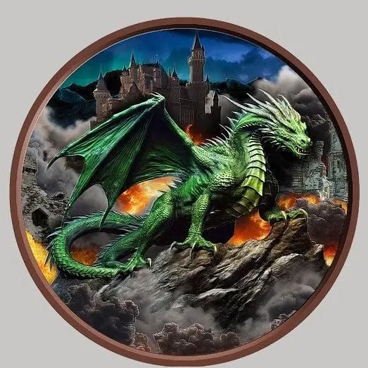 Emerald Dragon HR 1 Kilo .999 High Relief Copper Medal 5000 Francs Cameroon 2026