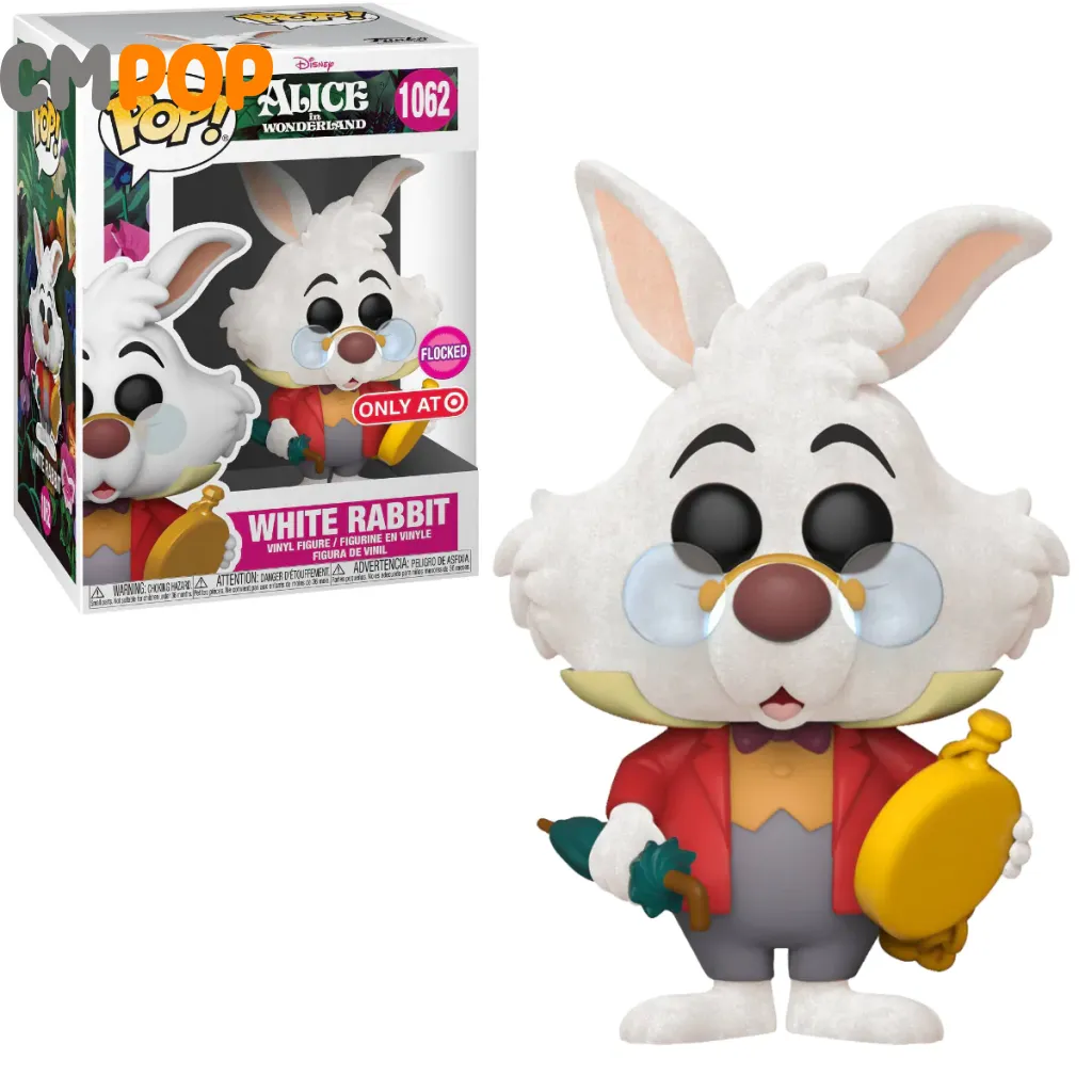 White Rabbit - #1062 - Funko Pop! - Disney - Flocked - Target exclusive