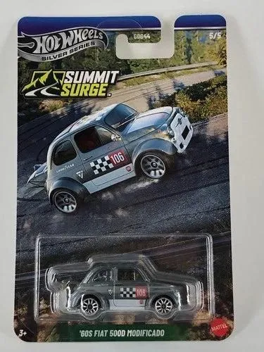 Hot Wheels Silver Series '60S Fiat 500D Modificado Diecast Model Car