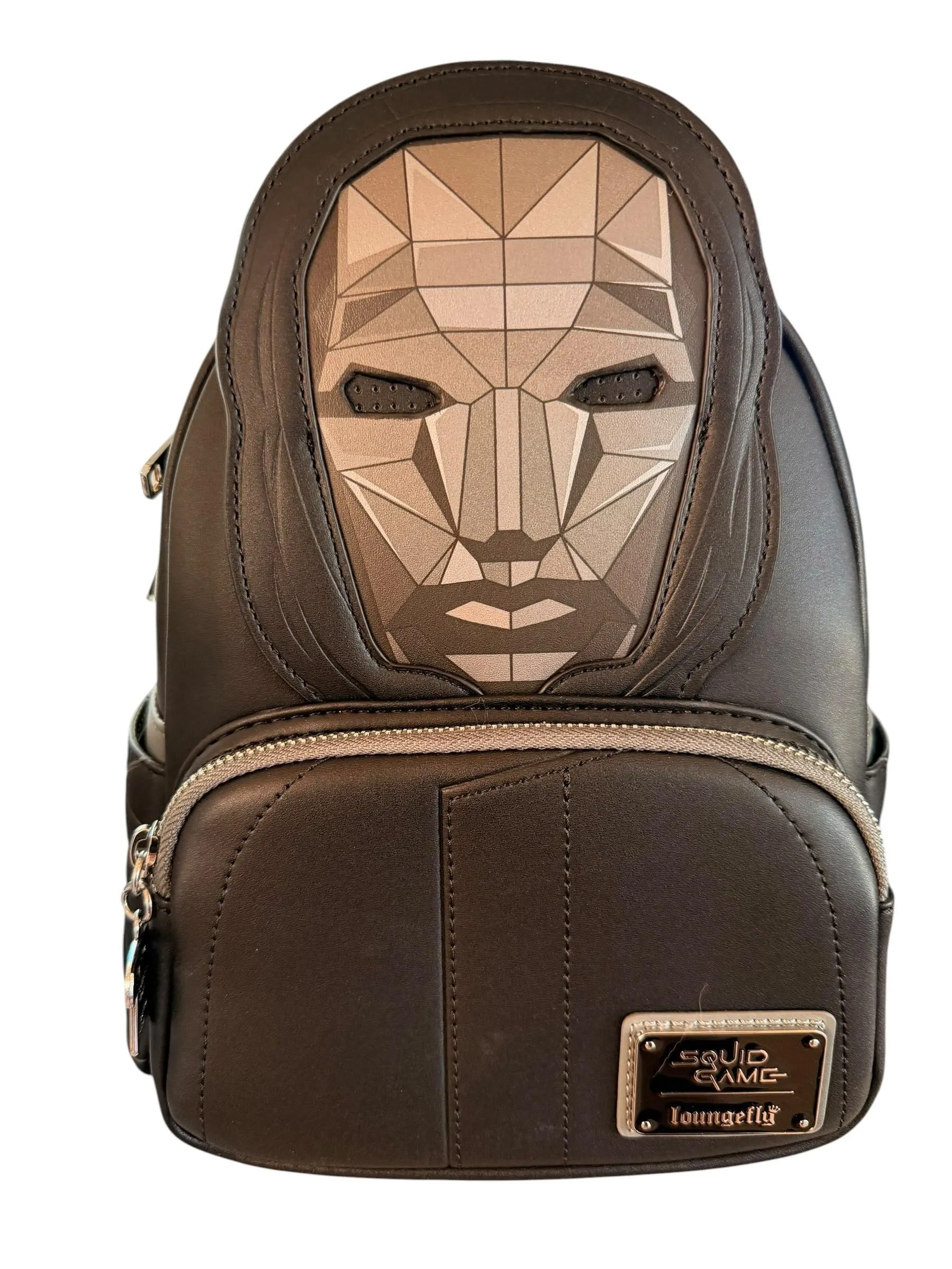 Loungefly Netflix Squid Games Front Man Cosplay Faux Leather Mini Backpack