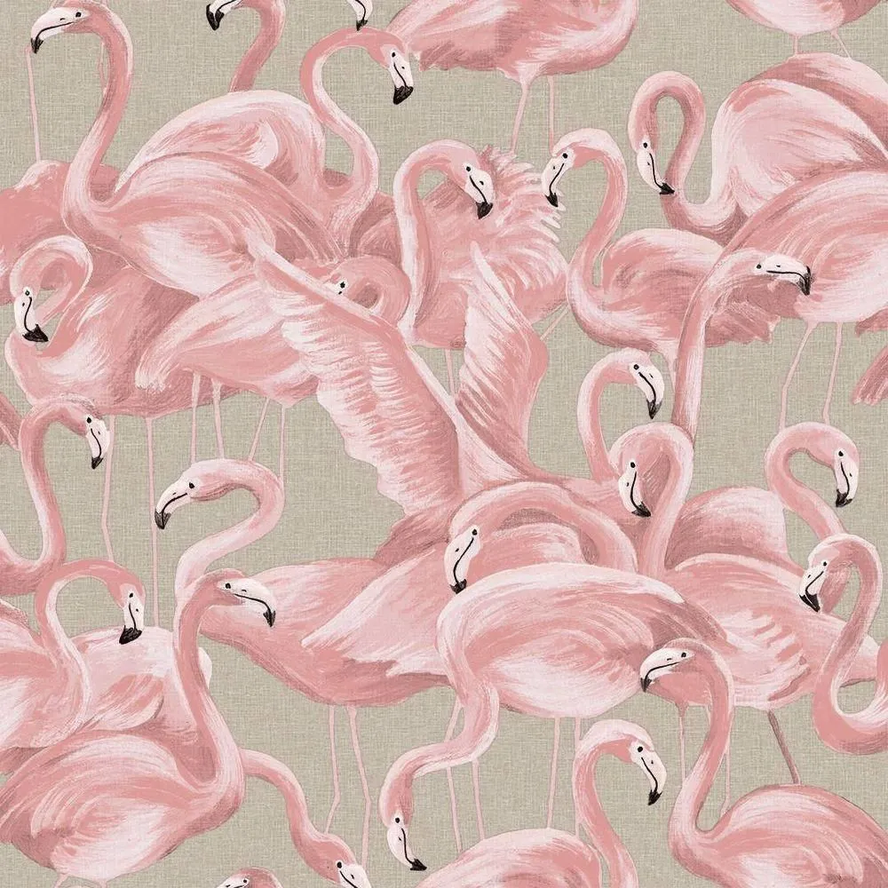 New without box - Size: 28 sq ft - Tempaper & Co. Flamingo Removable Peel and Stick Wallpaper Ballerina Pink 28