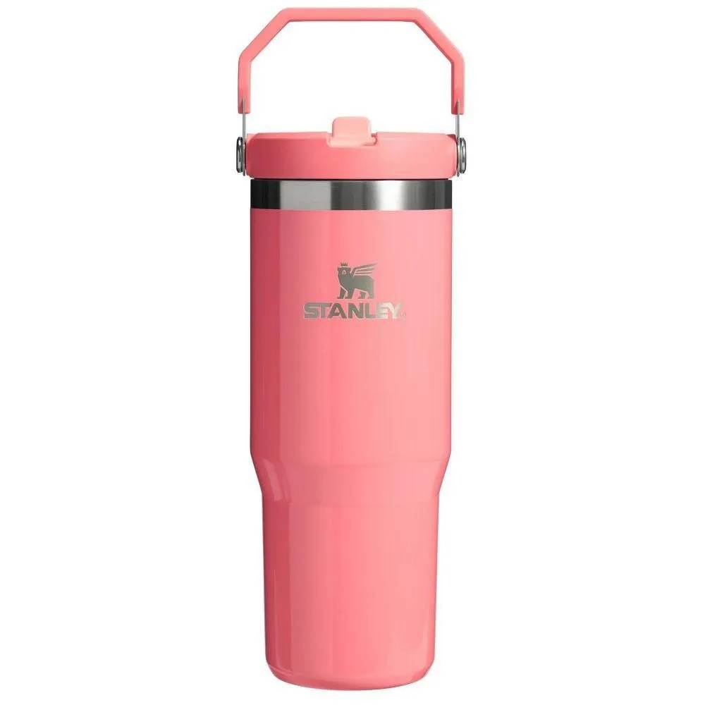 New without box - Stanley 30 oz Stainless Steel IceFlow Flip Straw Tumbler Coral Fixation -