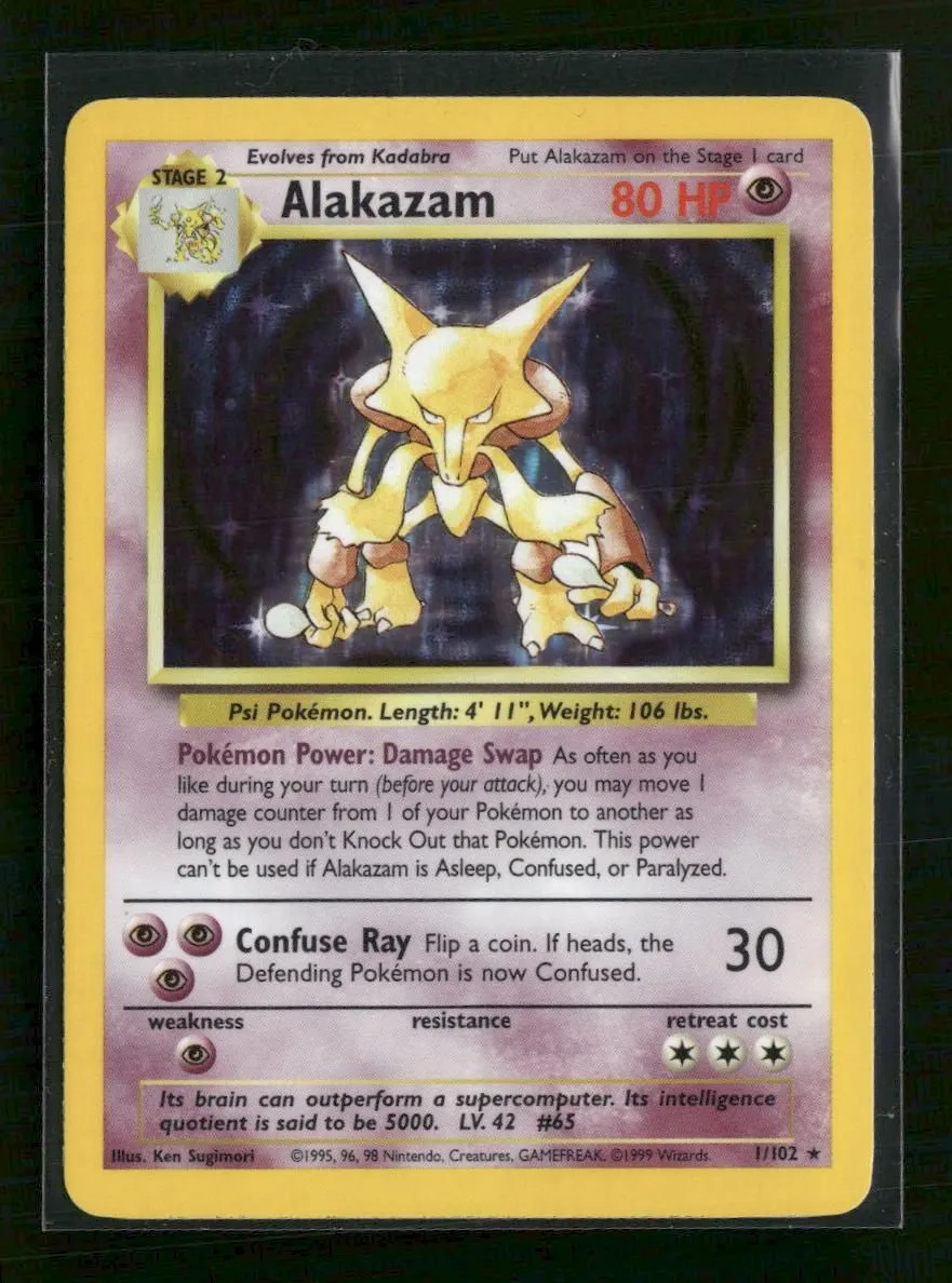 Base Set Alakazam #001/102