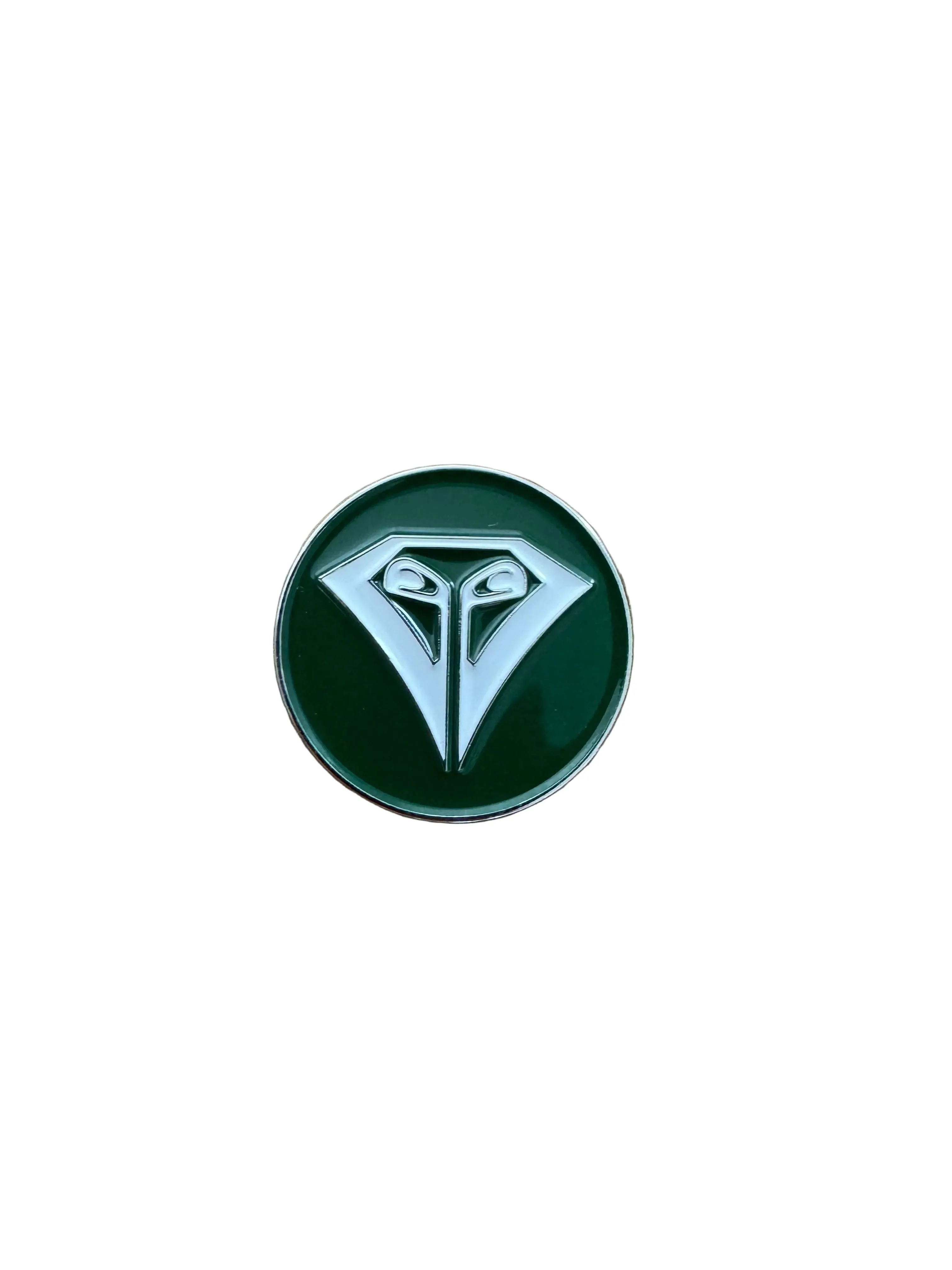 Green and White Ball Marker