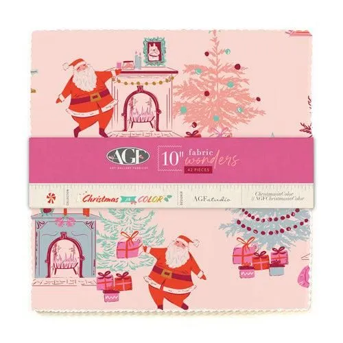 Christmas In Color 10" Layercake Art Gallery