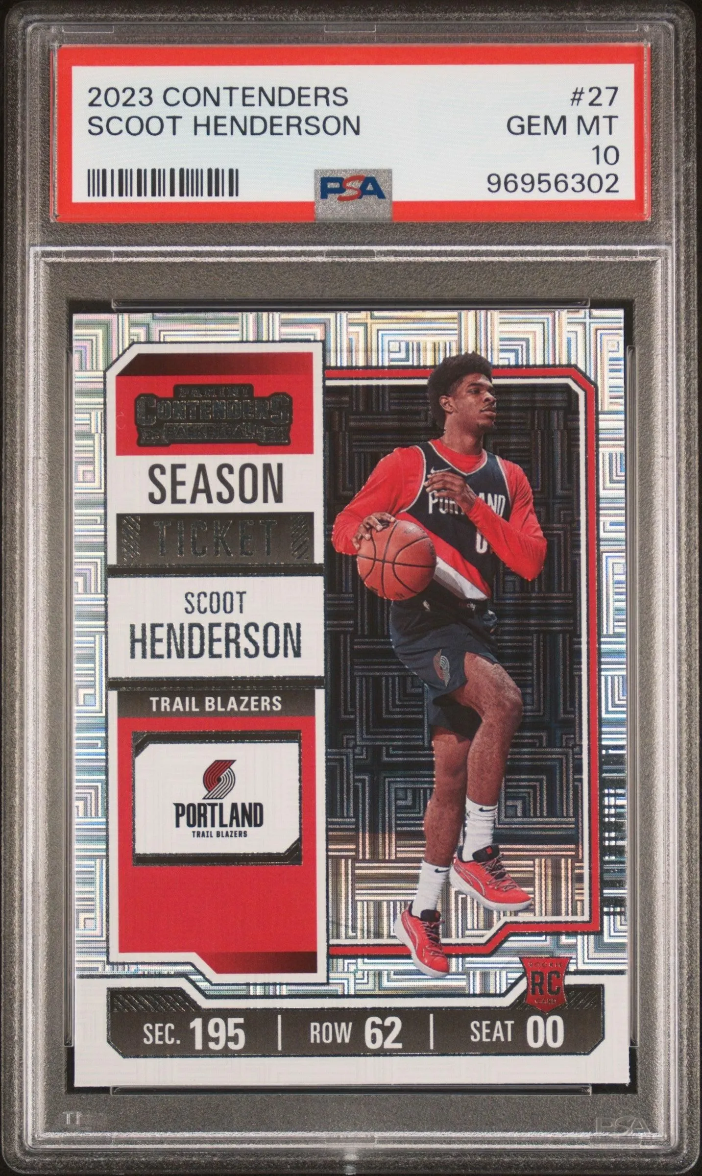 2023 Panini Contenders Scoot Henderson 10 PSA #27
