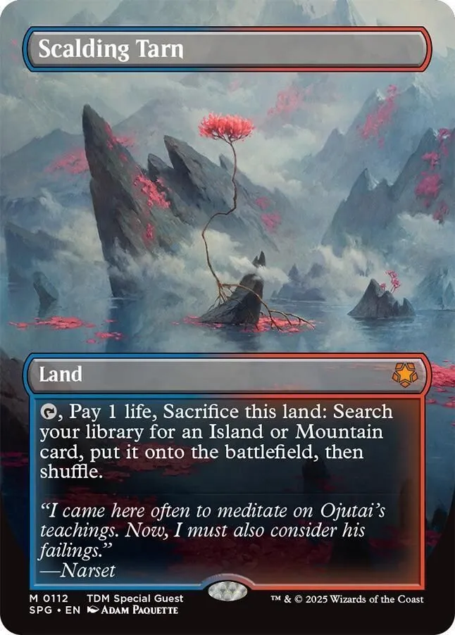 SPG, Scalding Tarn, (Borderless), 112, M, Near Mint, Normal, EN