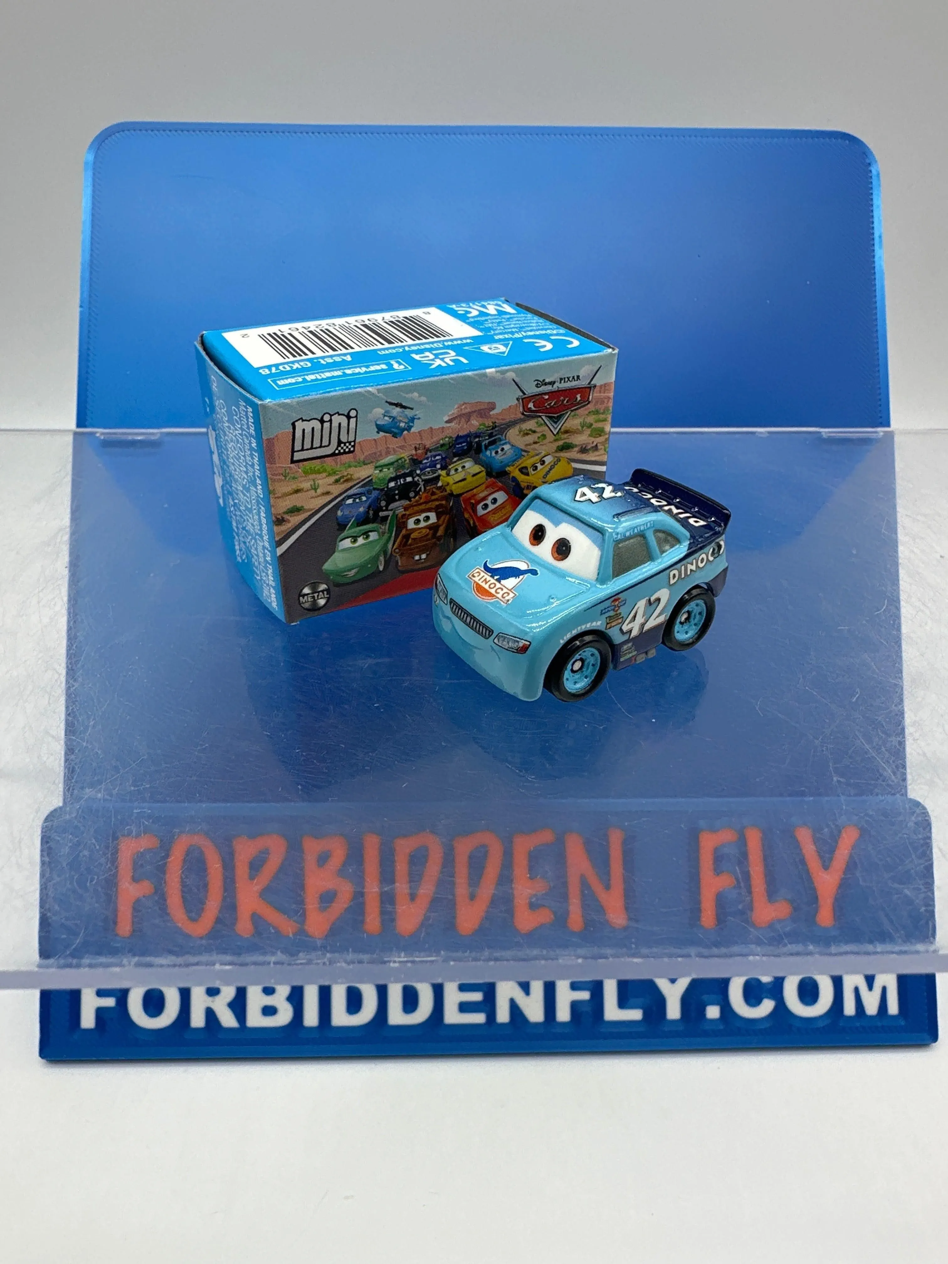 Disney Pixar Cars Movie Metal Mini Racers - 2026 Series 2 #18 - Cal Weathers Dinoco #42 (Unopened)
