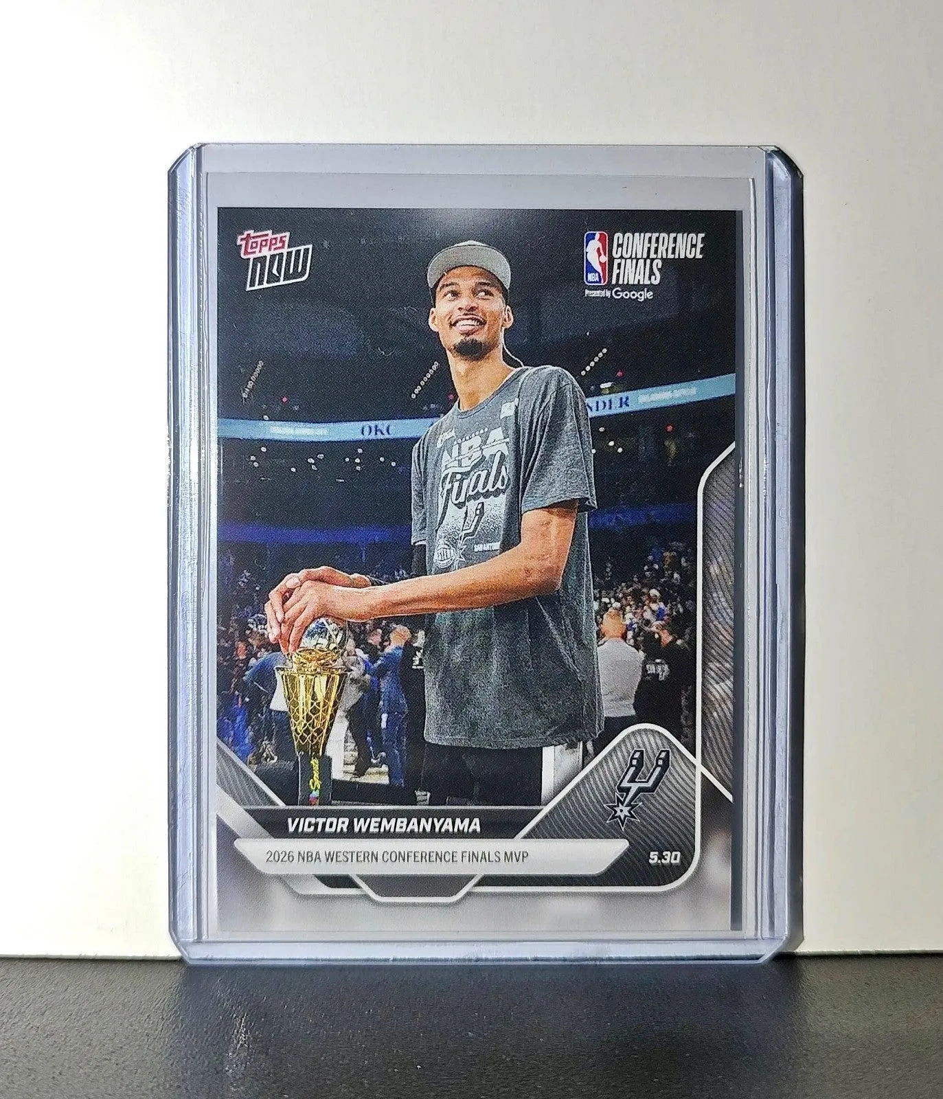 Victor Wembanyama 2025-26 Topps Now #324 Western Conference Finals MVP Spurs