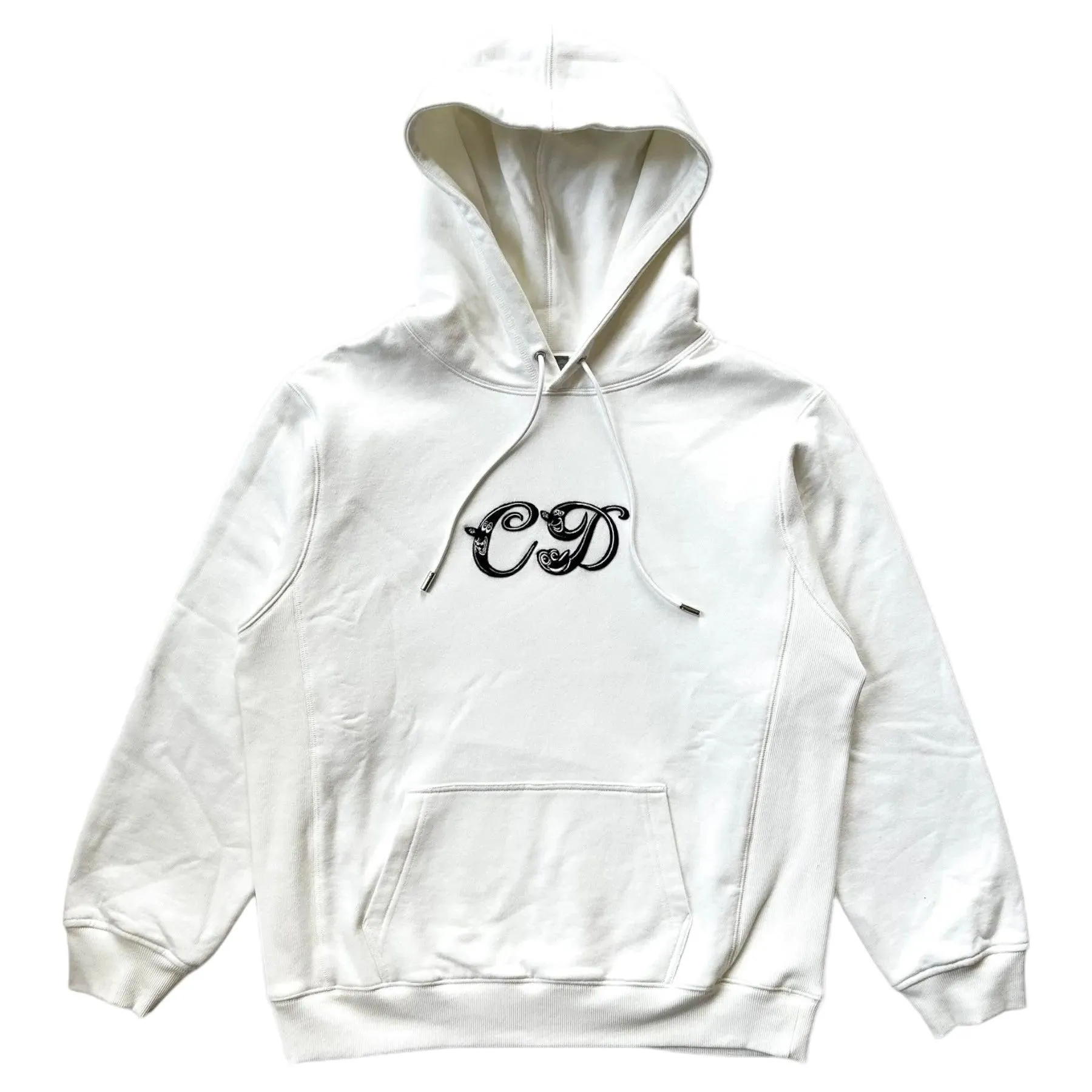 Dior Kenny Scharf Embroidered Logo Hoodie White Black