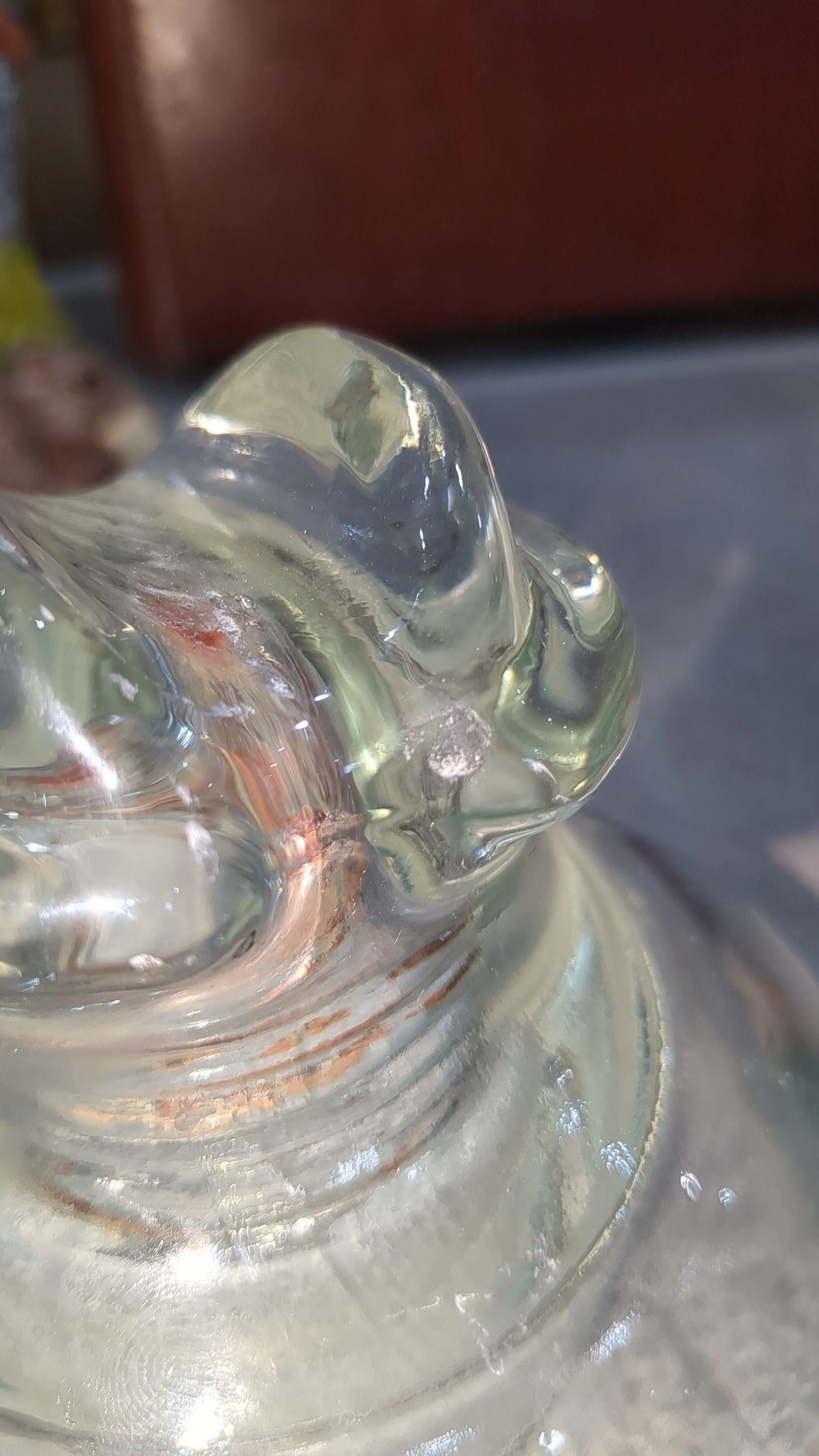 Vintage Kimble 830 clear tempered glass insulator Made in USA.