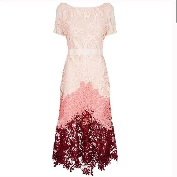 Product image for NWT Maje Romarin Tiered Lace Dress