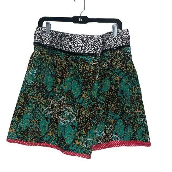 Product image for Zand Amsterdam Womens One Size Wrap Skirt Reversible Print Snap Adjustable