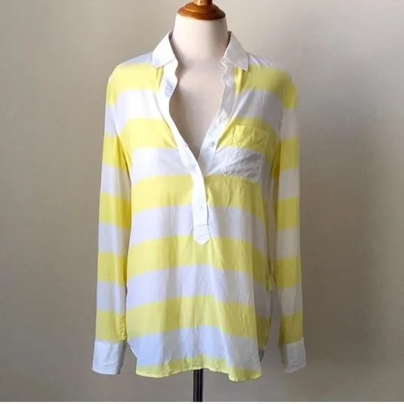 Product image for Equipment Capri Rugby Popover Striped Silk Blouse