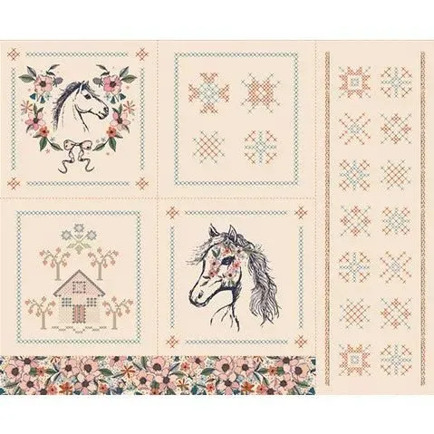 The Orchard 1 Yard Horse Story Panel ORC-34713 Art Gallery