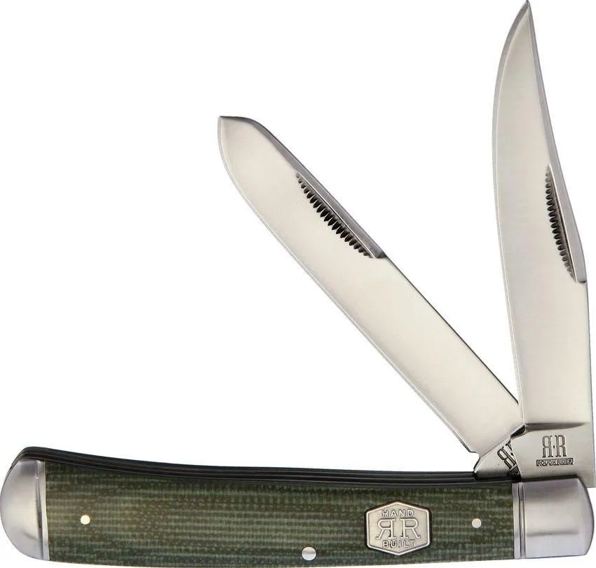 Rough Ryder Trapper Green Micarta