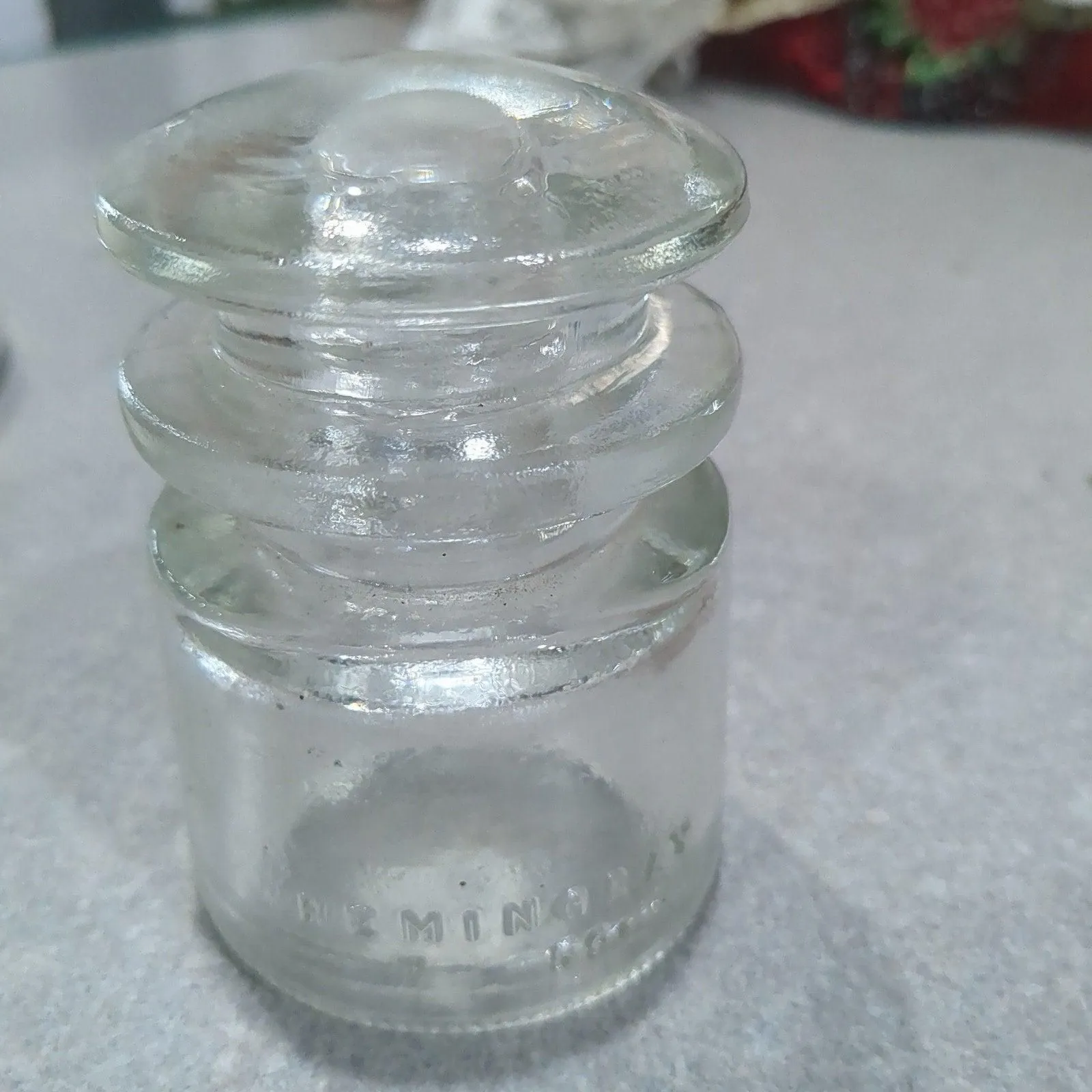 Vintage Insulator Hemingray HSTS Clear Glass 7-59 hsts