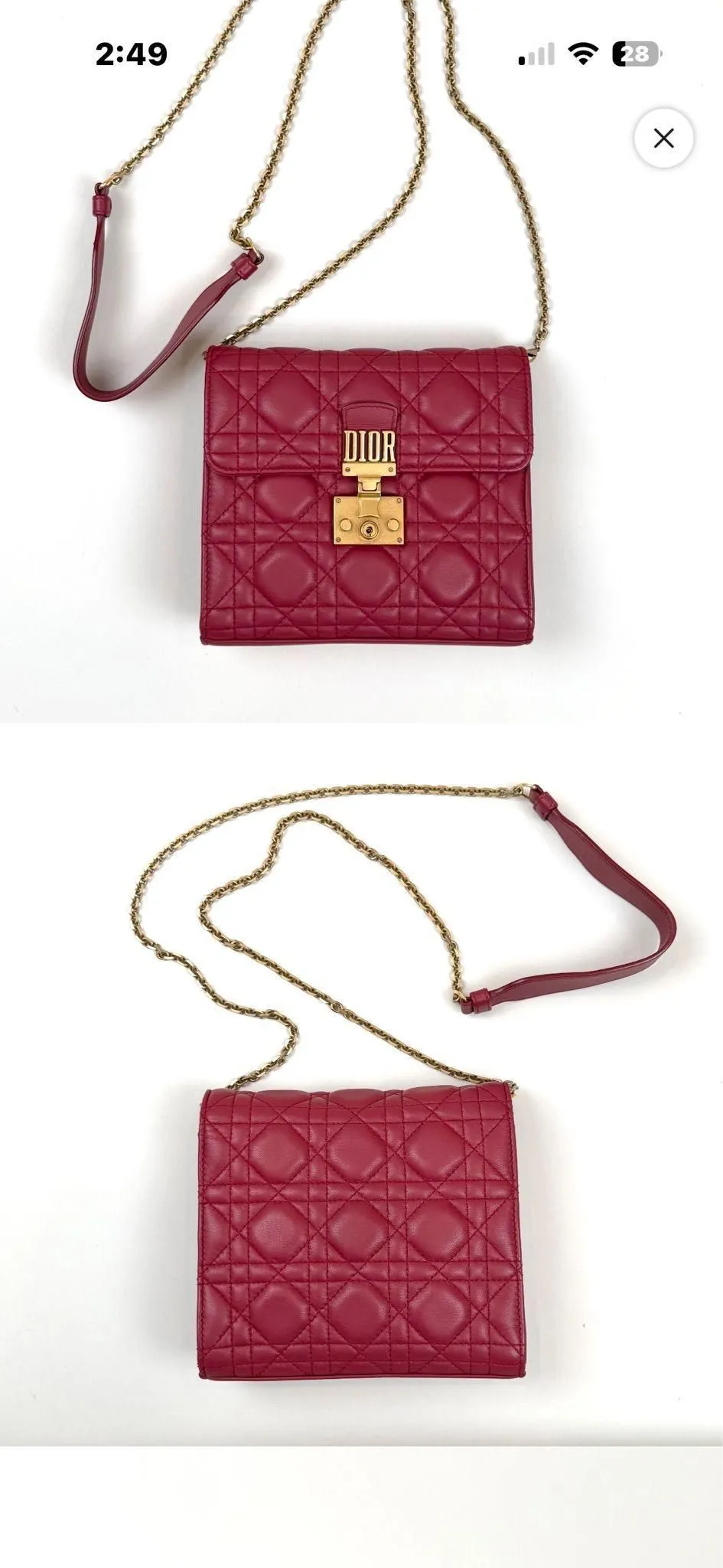 Christian Dior Lambskin Cannage DiorAddict