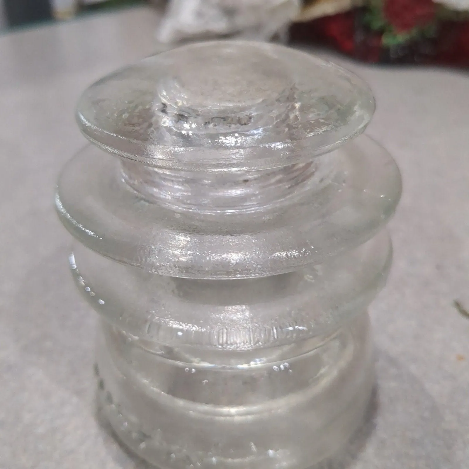 Vintage Insulator Hemingray Clear Glass #56 h656