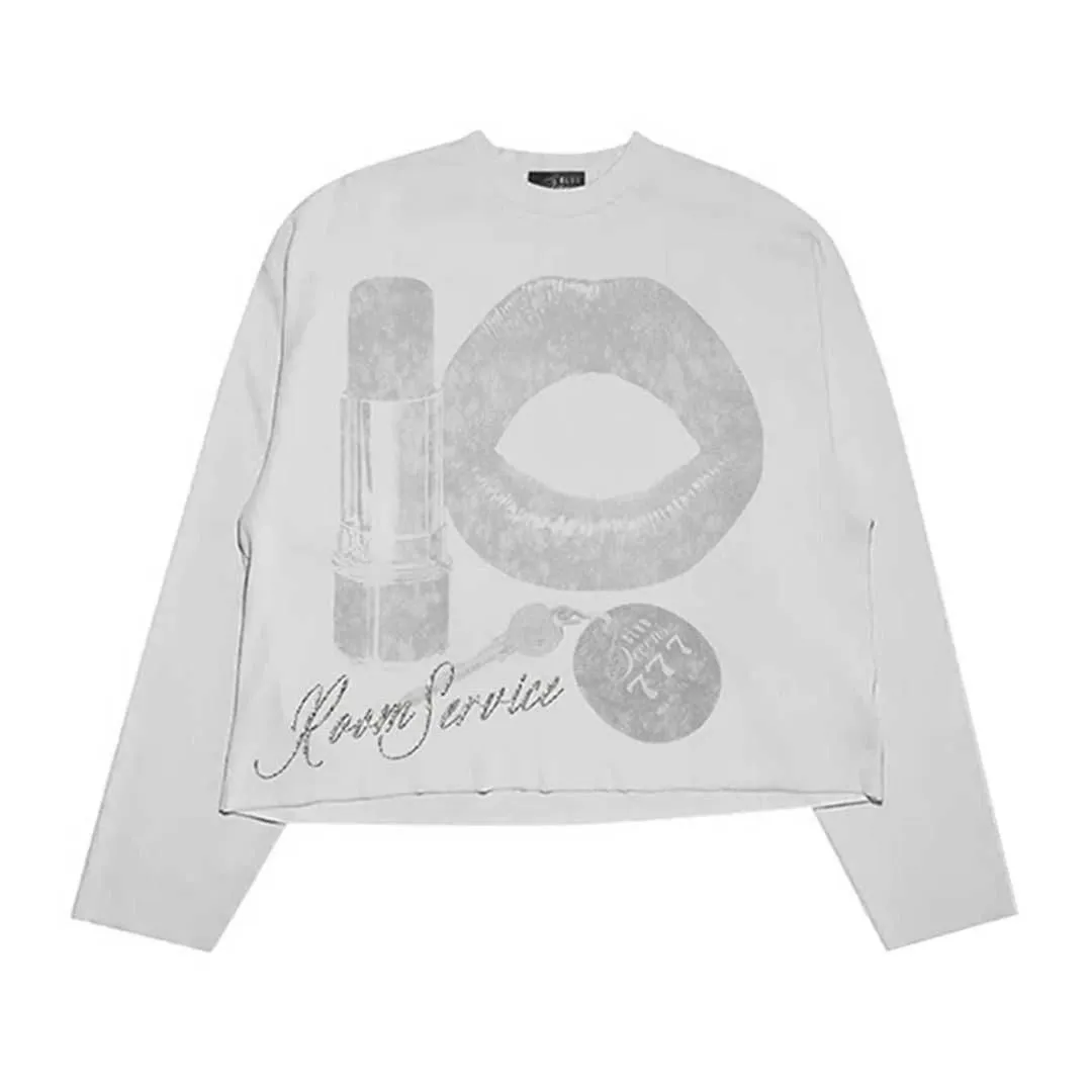 Triple Sevens Room Service Long Sleeve Tee White