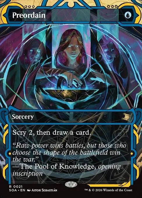 SOA, Preordain, (Showcase), 21, R, Near Mint, Normal, EN