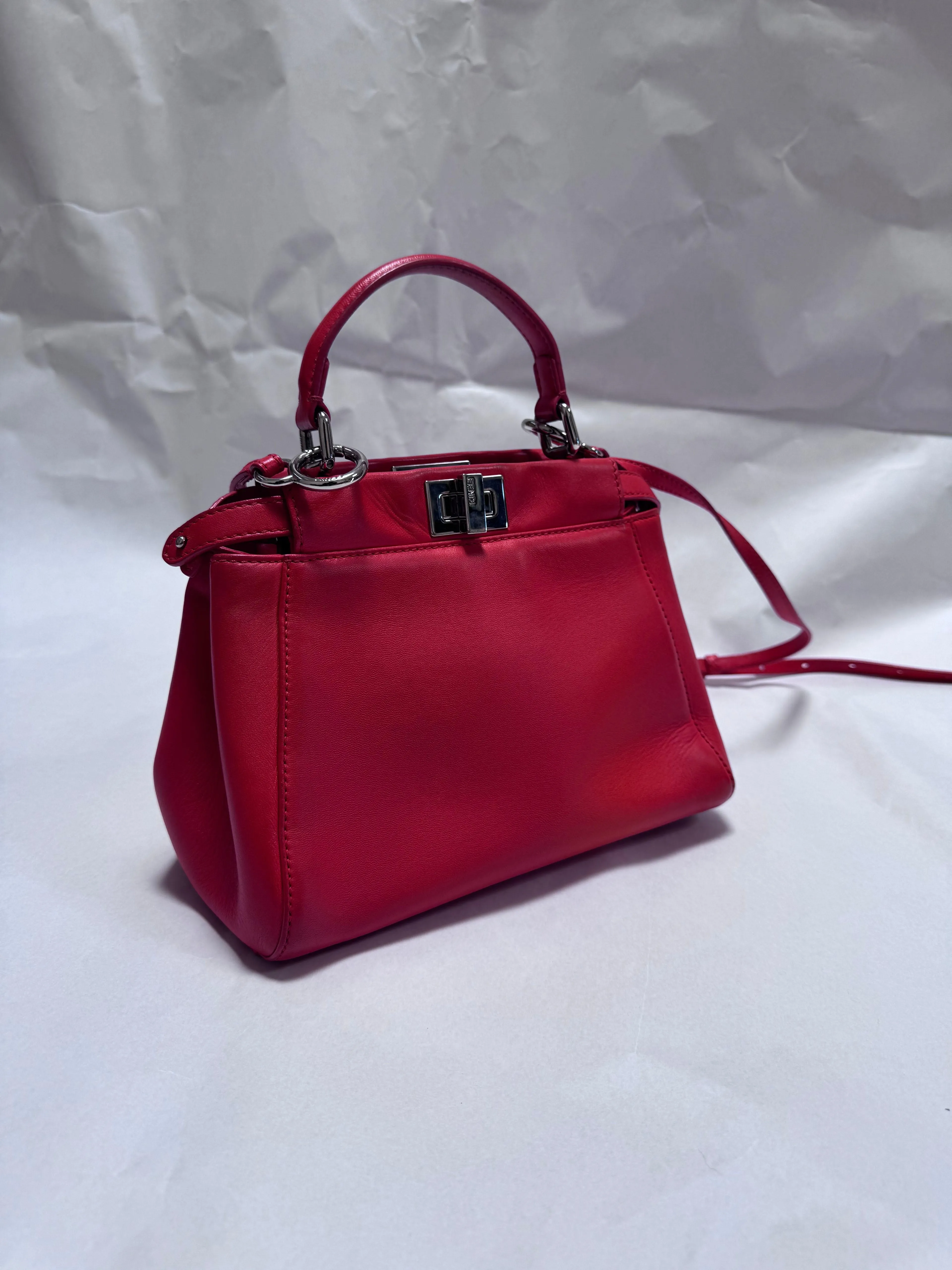 Fendi peekaboo rouge coral