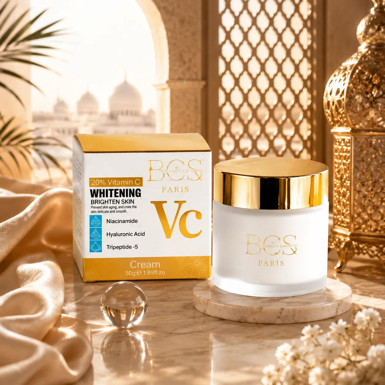 CRÈME ÉCLAT ACIDE HYALURONIQUE -VITAMINE C