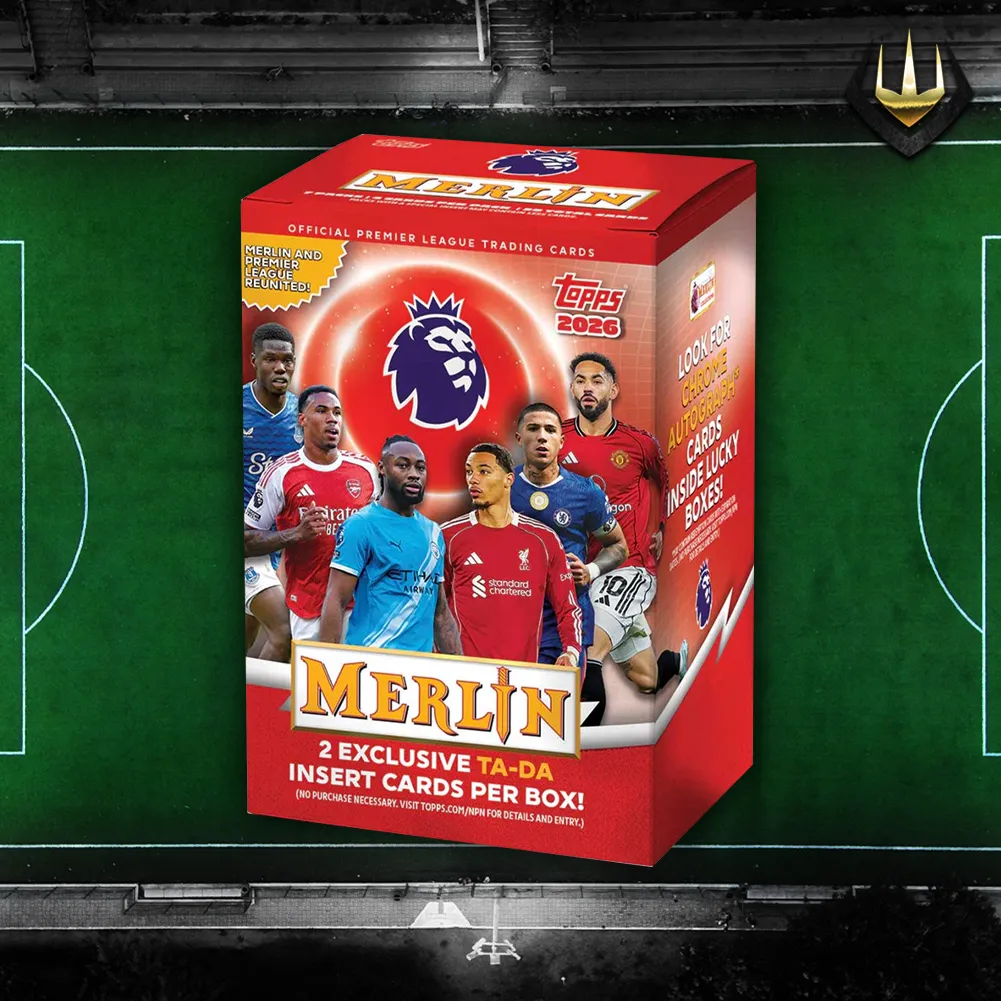 2025-26 Topps Chrome Merlin UEFA Club Competitions Soccer Value Box