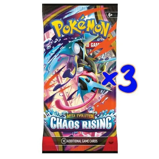 Chaos Rising Loose Booster Pack - 3 Pack Bundle
