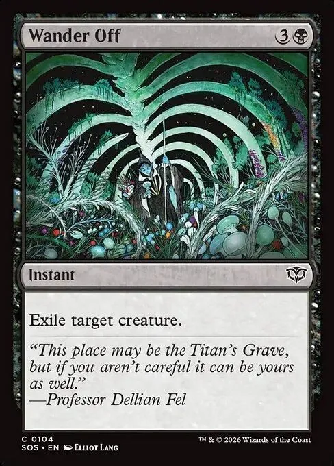 SOS, Wander Off, Standard, 104, C, Near Mint, (Foil), EN
