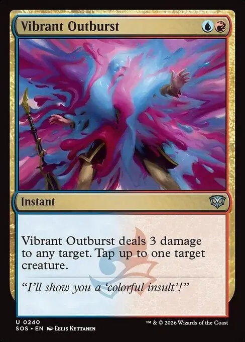 SOS, Vibrant Outburst, Standard, 240, U, Near Mint, Normal, EN