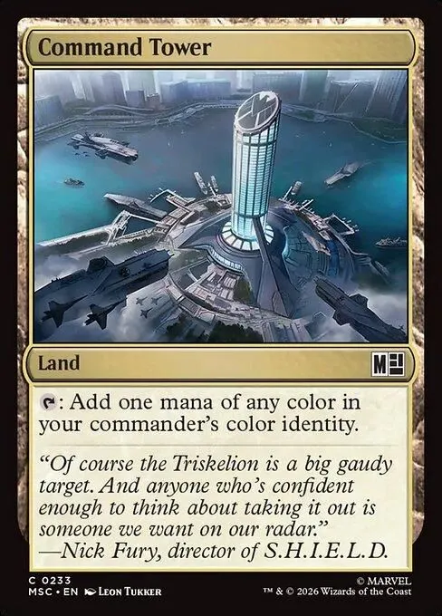 MSC, Command Tower, Standard, 233, C, Near Mint, Normal, EN
