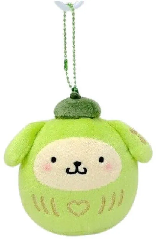 [POMPOMPURIN] "Sanrio Matcha Daruma" Plush Keychain