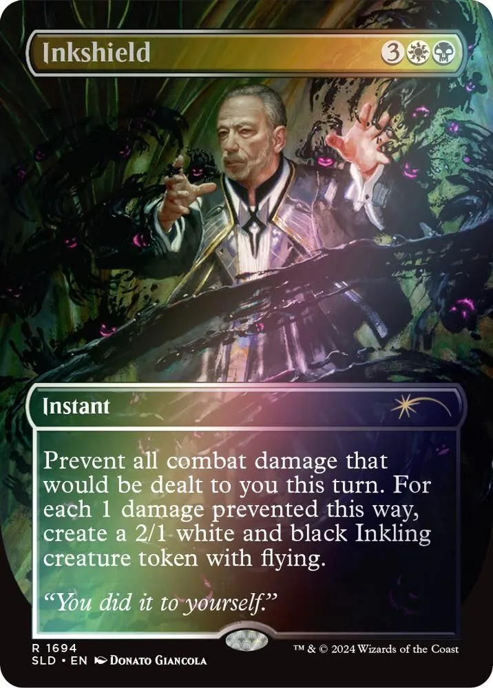 SLD, Inkshield, (Borderless), 1694, R, Near Mint, (Rainbow Foil), EN