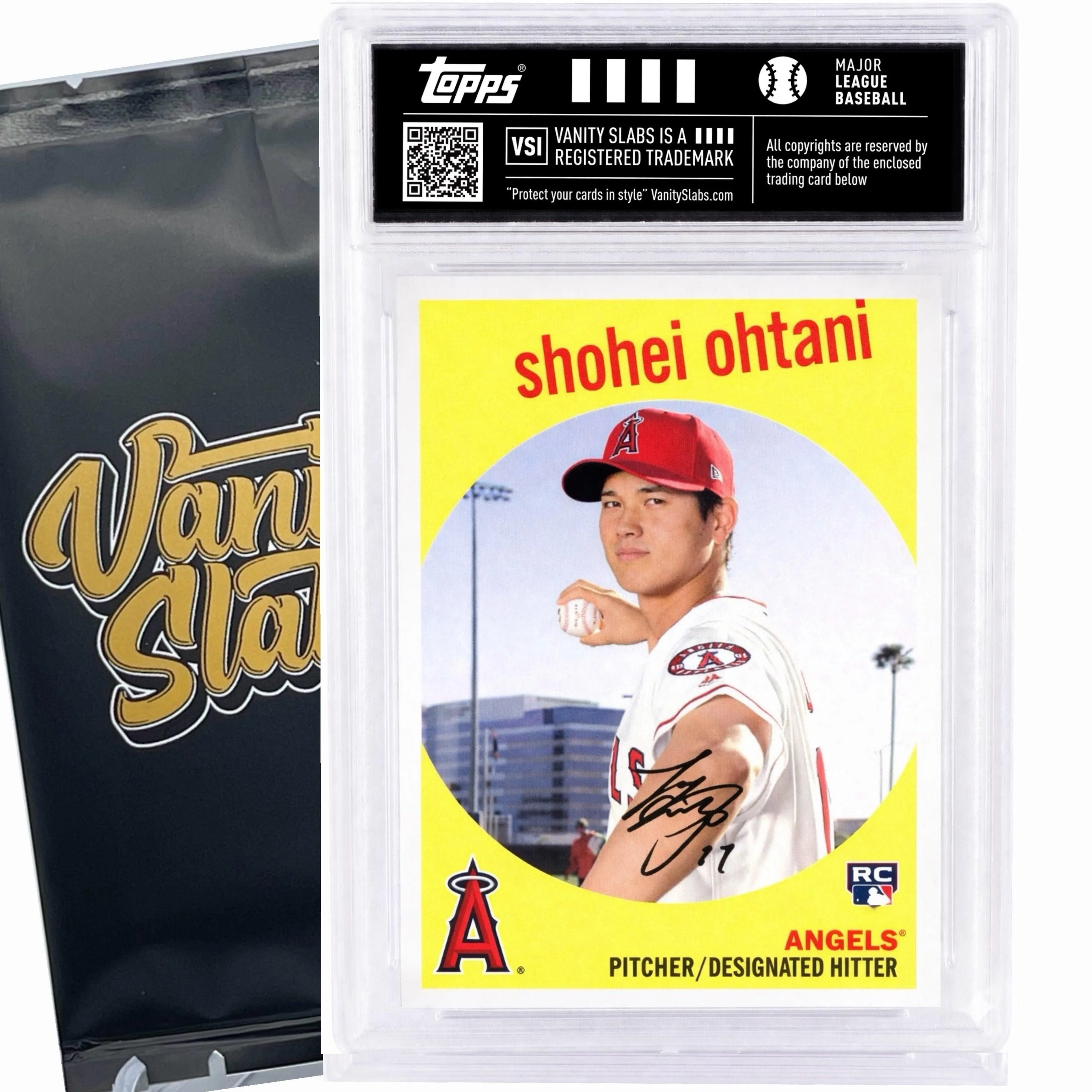 Baseball Mystery Trading Card Slabbed | Rookies, Stars, Autographs or Inserts Guaranteed! | Perfect Gift for Kids & Collectors (Topps & Panini Included)