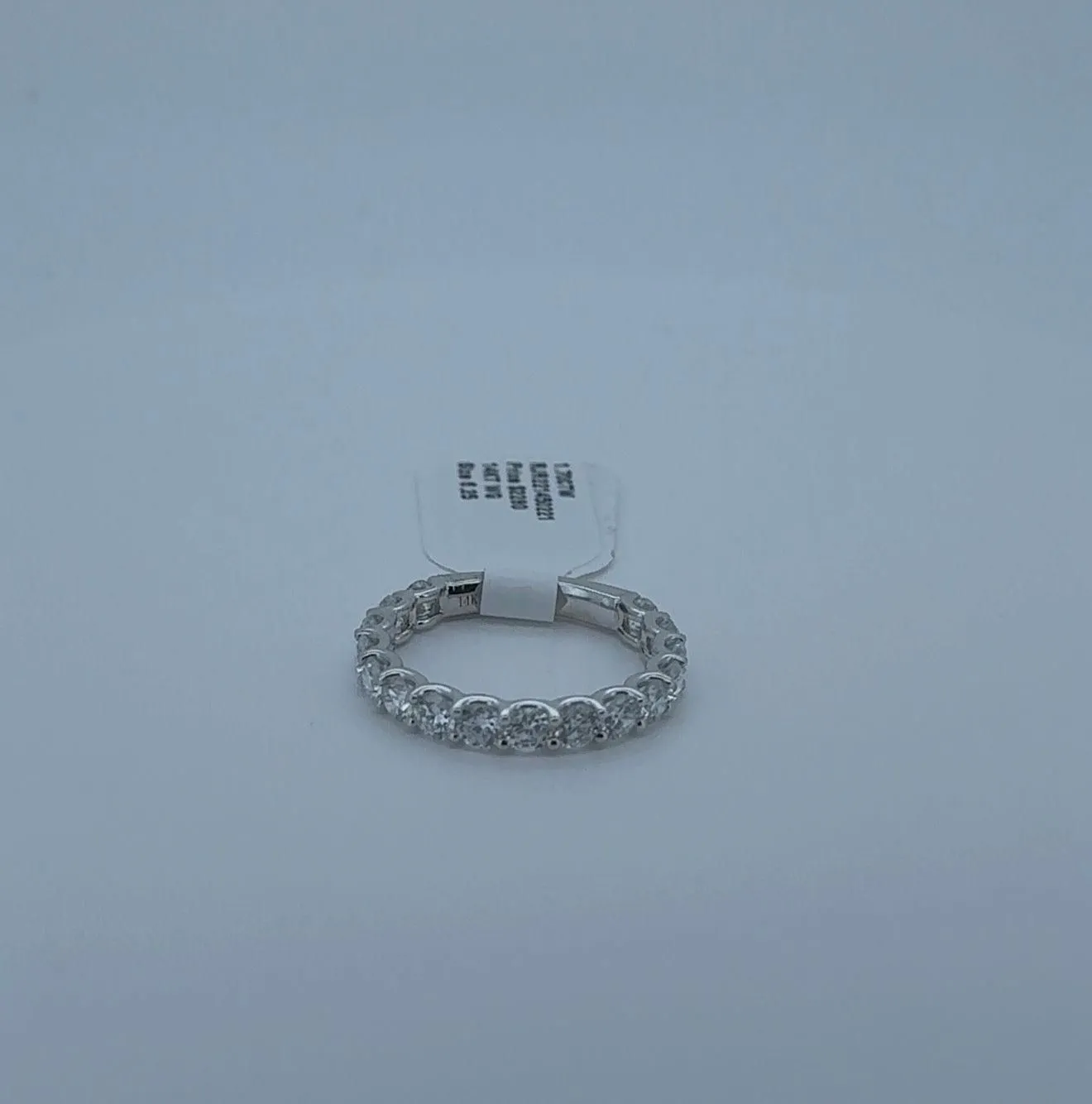 1.70ctw Round Lab Diamond 14kt White Gold 3/4ths Eternity Band RGF-69-5