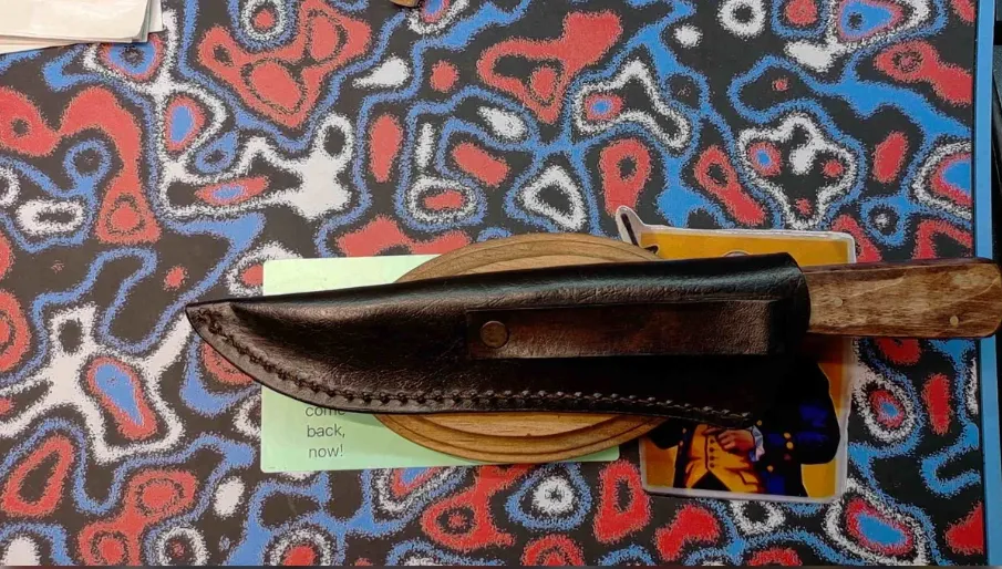 American Colonial English Knife and Sheath